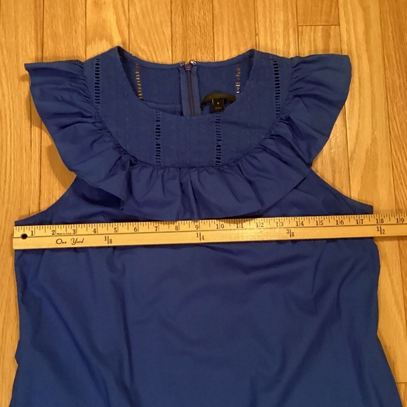 J. Crew Cotton Dress, Royal Blue, Size 8 - Picture 5 of 11